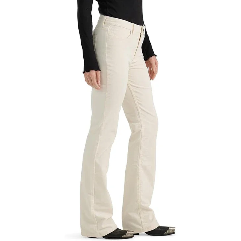 الإناث مريحة مستقيم الساق الجينز المرأة بسط فضفاض الصلبة الدنيم السراويل سيدة موجزة البيج الرمادي عالية الخصر بنطلون رخيصة