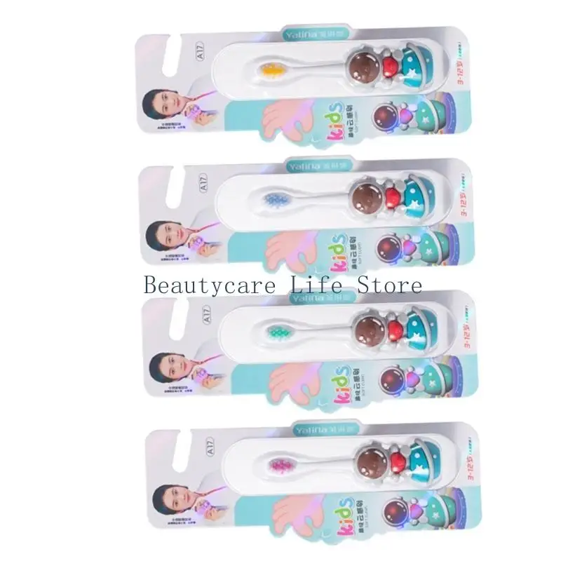 652C Kids Toothbrush Fun Astronaut Designs Soft Bristles Toothbrush Bright Smiles and Healthy Teeth Children's Toothbrush