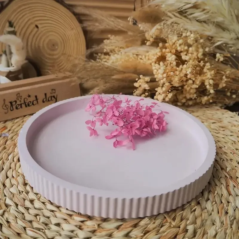 

a top-quality diy striped circular cut vase moon candle water droplet shaped storage box ornament resin silicone mold handicraft