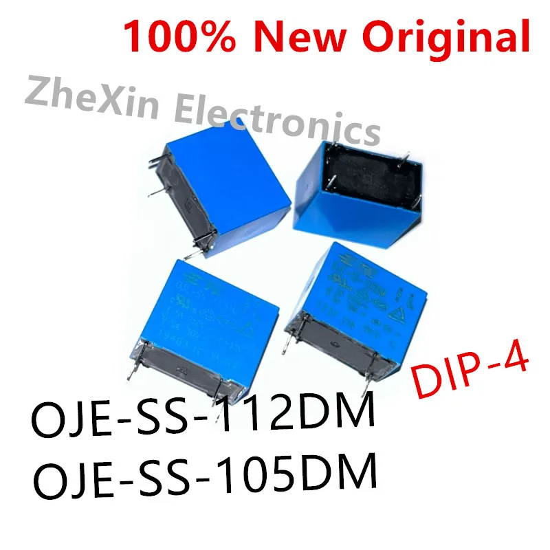 5-10PCS/Lot   OJE-SS-112DM 、OJE-SS-105DM 、OJE-SS-124DM   DIP-4  New Original Power Relay 5A SPST-NO