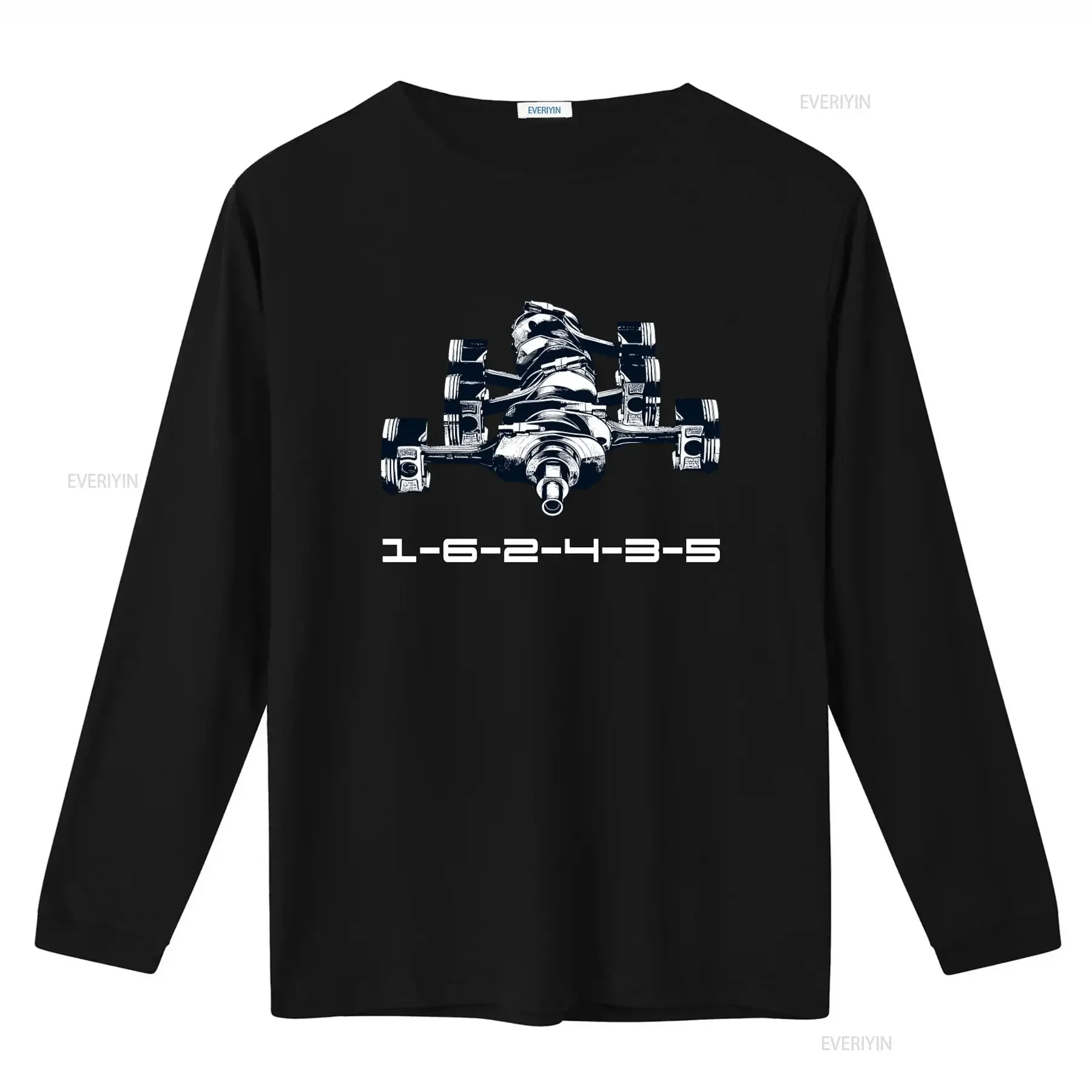 German Boxer Flat Six Engine 1 6 2 4 3 5 Cylinder Firing Order T Shirt for Car Enthusiasts vintage Washed Breathable Stylish