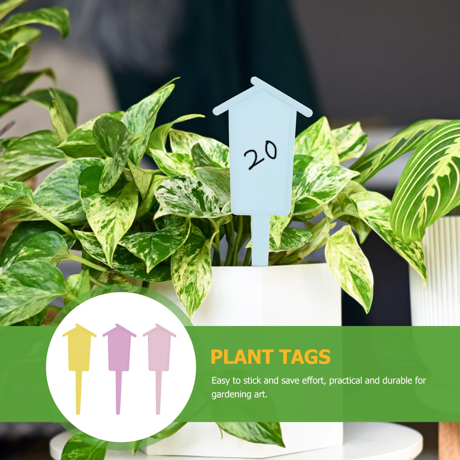 

60pcs Garden Labels Plant Tags For Plants Markers Flower Pots Gardening Identification Tools Eco-Friendly Durable Chic Creative