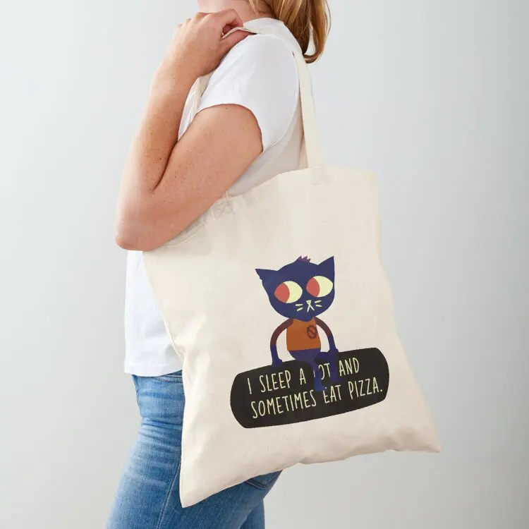 

Night In The Woods Pizza Tote Bag Gift bags reusable shopping bags tote bag woman Canvas stote bag