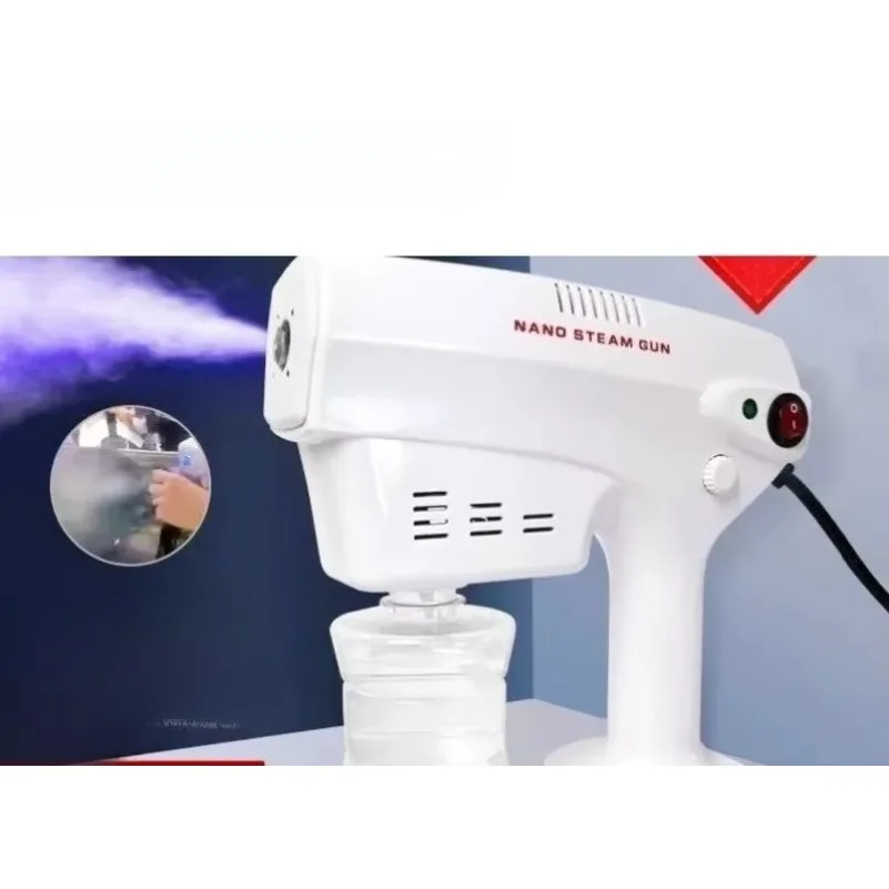 5th Gen Handheld Blue Light Nano Hair Spray Machine Hot & Cold Mist Salon Hair Dye Perm Care Sprayer