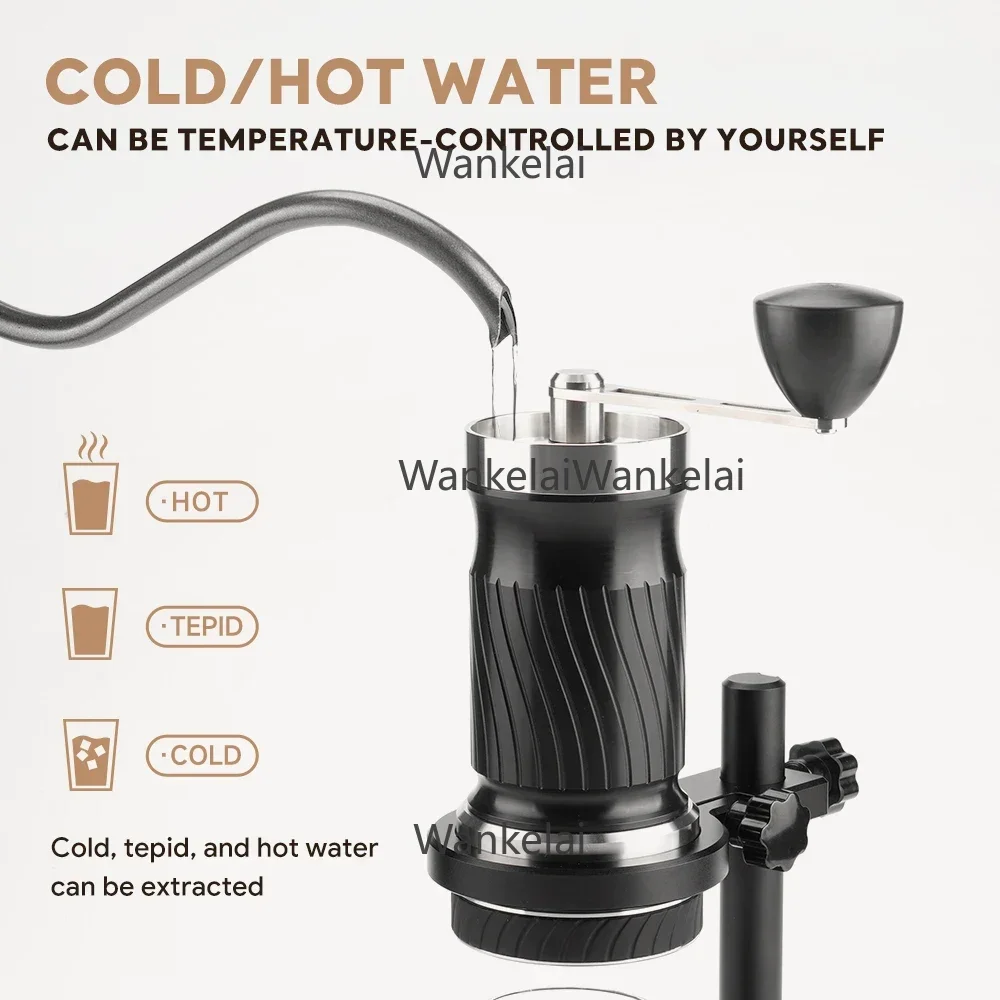 fee Maker Manual Drip: Hot and Cold Water, 100ml Tank Capacity, 9-12 Bar Pressure. Hot Sale - Black with EVA Packing Bag