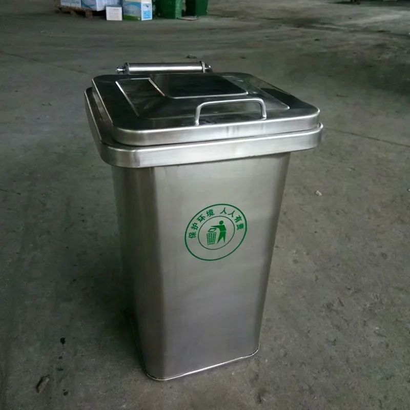

Outdoor 240 Liters Can Spot 240L Stainless Steel Trash Can Large 120 Marine Metal Trailer Nut Shell Box