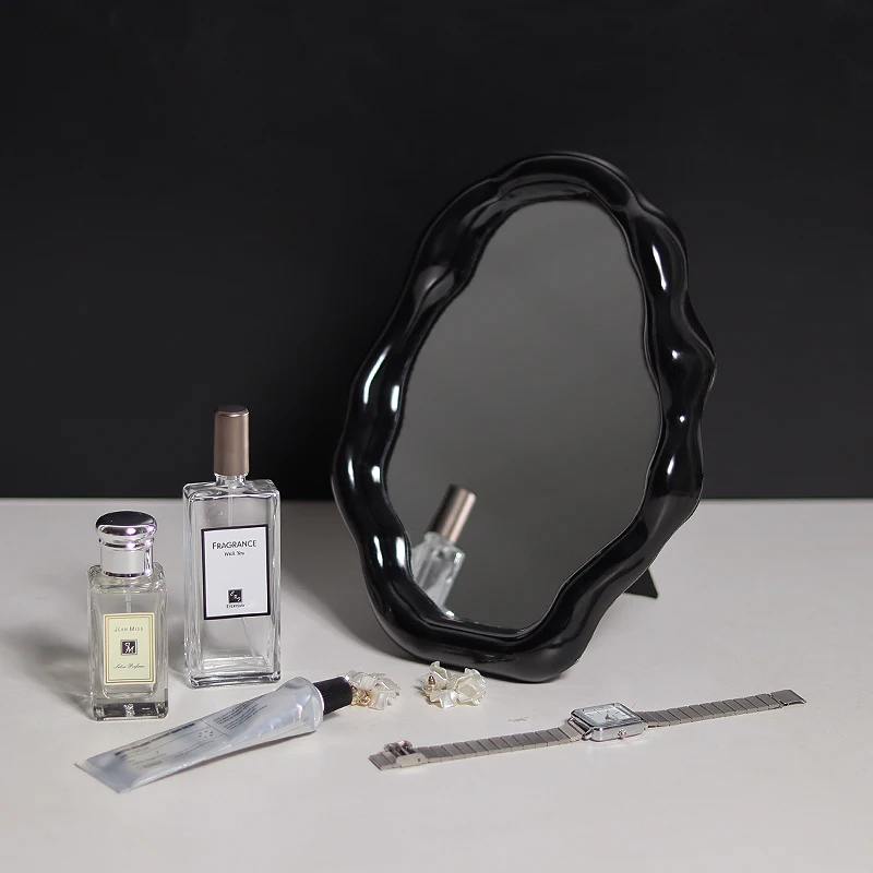 【EpeiusHome】 Nordic Light Luxury Clouds Special-Shaped Makeup Mirror Bedroom Dressing Mirror Internet Celebrity Irregular