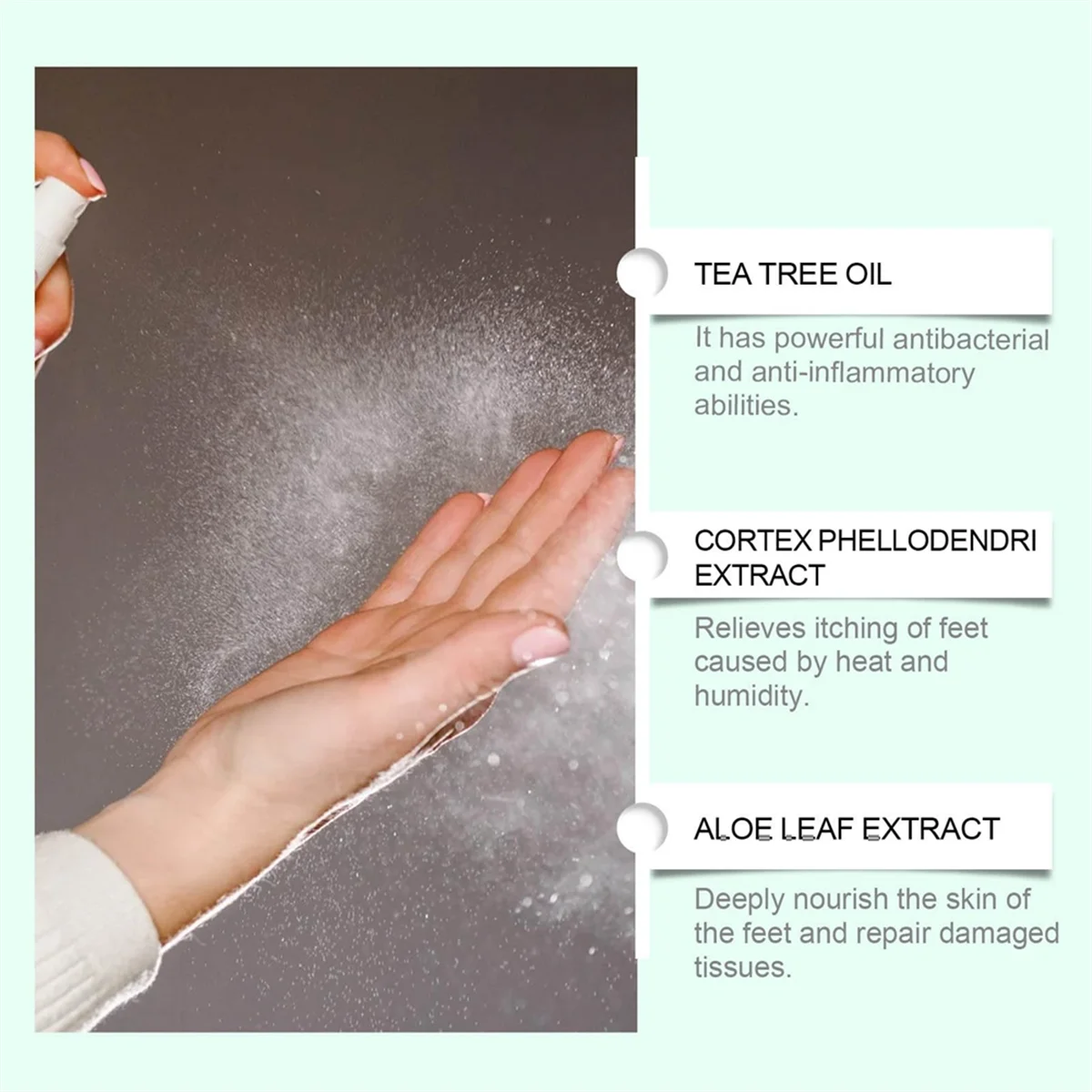 A03R Foot Drying and Deodorization Foot Deodorant Tea Tree Oil Potion