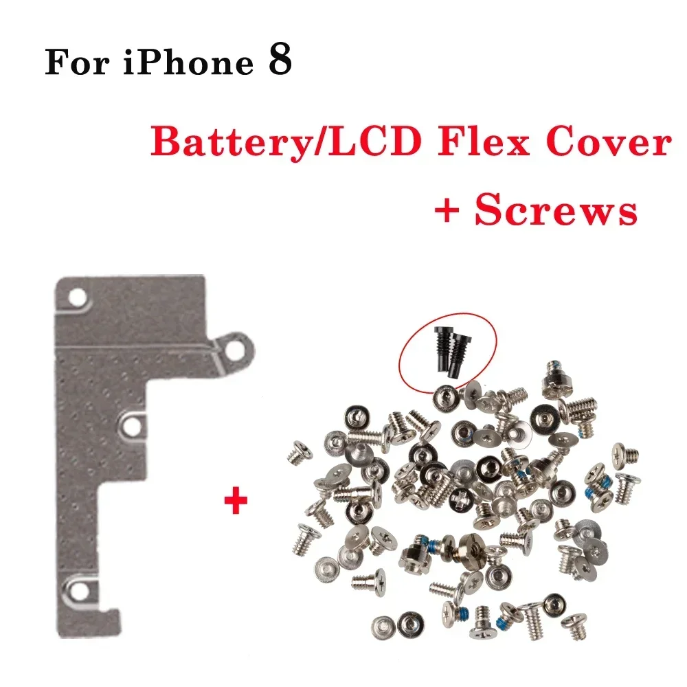 Battery LCD Flex Cable Cover Full Screw For iPhone 5S SE 6 6S 7 8 Plus X XR XS 11 12 13 Pro Max inner Metal Bracket Clip Holder