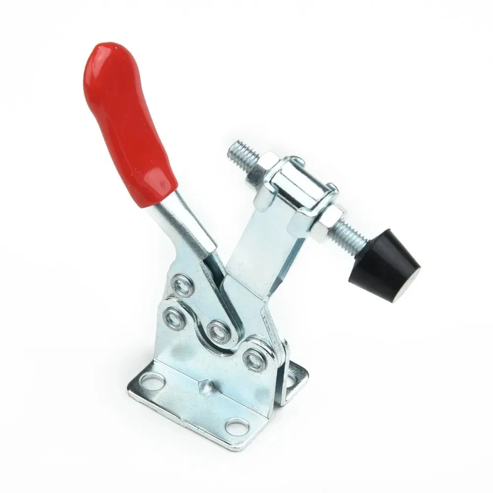 4PCS GH-201B Toggle Clamp 100kg Quick Release Horizontal Clamps Locking Lever Fastener Hand Tool Woodworking Clip image 4