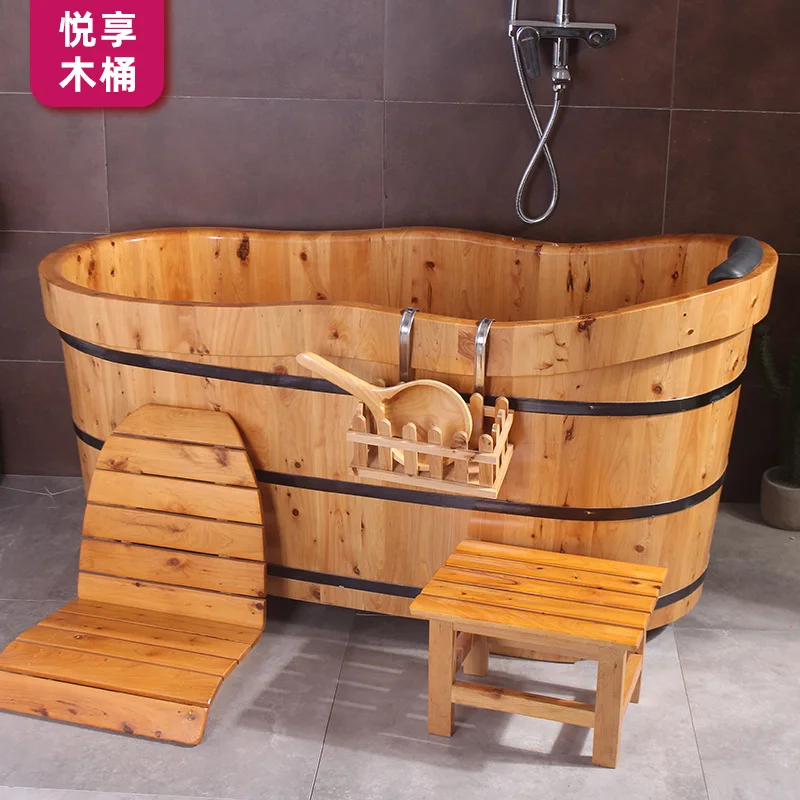 Yuexiang cedar wood  adult wooden foot fumigation bucket manufacturer wholesale