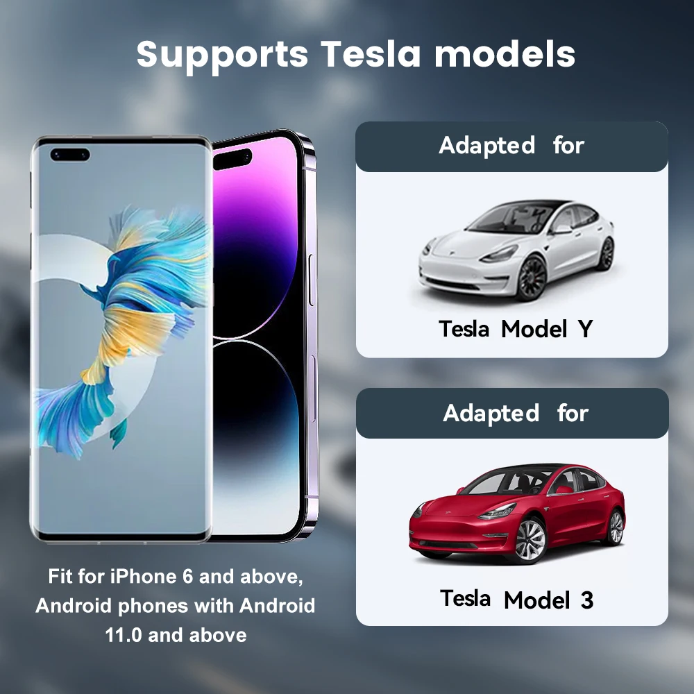 CarlinKit USB Adapter Wireless Android Auto CarPlay 2-In-1 Smart Box For Tesla Model 3 Model Y 2.4G&5Ghz WiFi BLE Auto Connect image 7