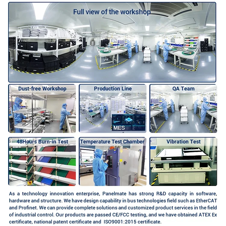 Full HD Industrial LCD Tempered Glass Screen Monitor With VGA HD-MI Input And USB Touch Screen Monitors