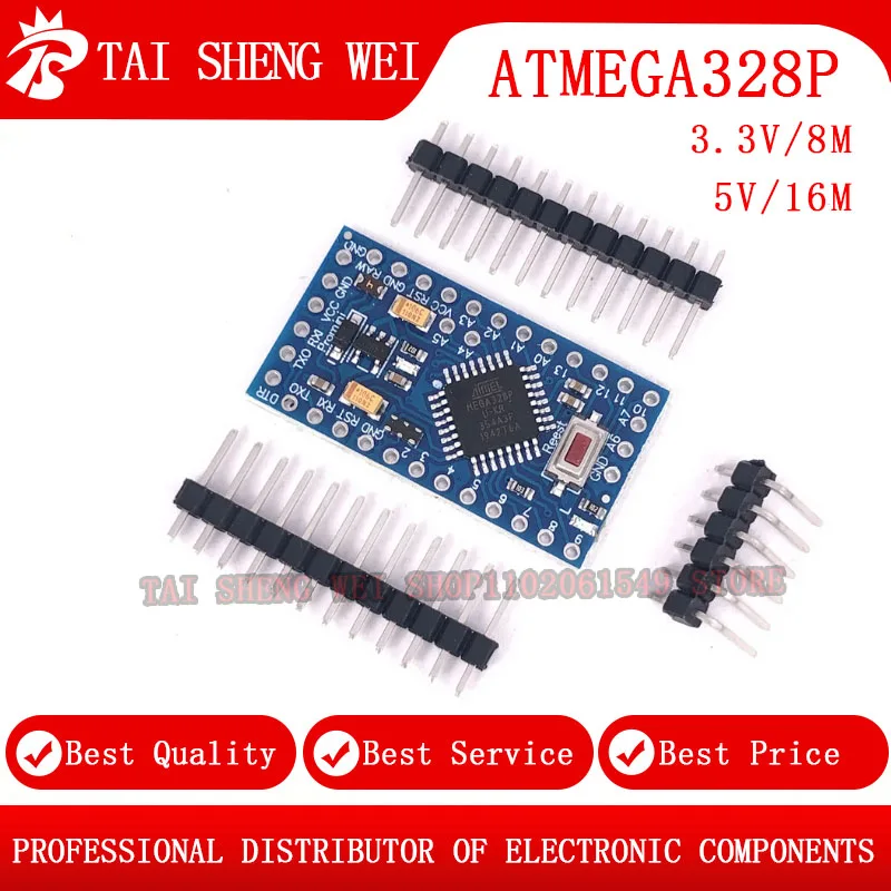 ATMEGA328P Pro Mini 328 Mini ATMEGA328 5V/16MHz ATMEGA328 3.3V 8MHz Module for Arduino Development Board