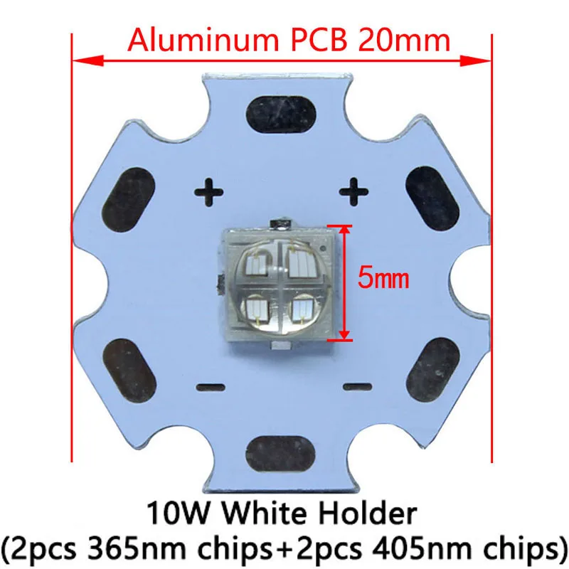 3W 3535 10W 5050 SemiLEDs LED UV fioletowy 365nm 405nm 420nm lampa dioda świetlna LED oświetlenie fosforowe/UV purif powietrza/bakteriobójcze