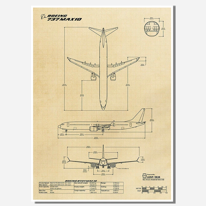الخطوط الجوية الشهيرة بوينغ 737/777/787 الملصقات كرافت ورقة اللوحة جدار الفن طائرة طائرة طائرة صور لغرفة ديكور المنزل