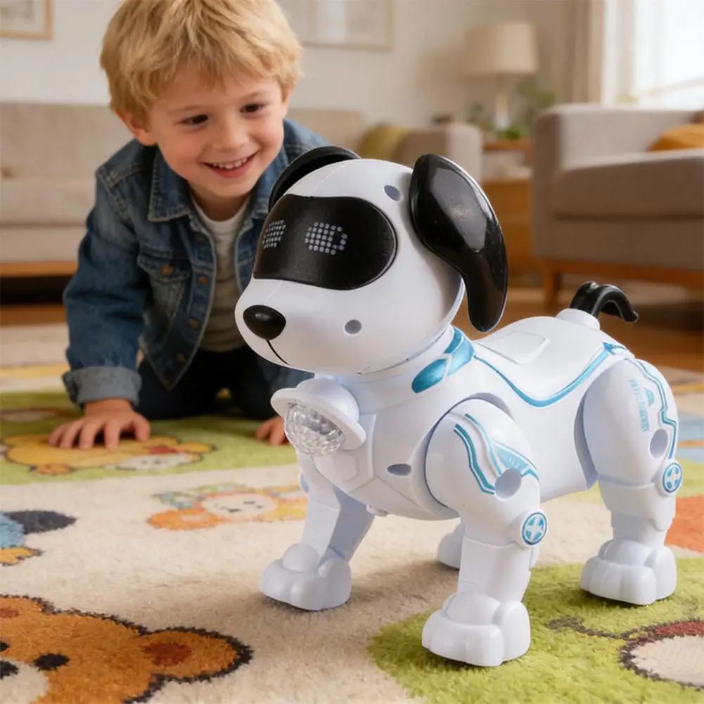 1Piece Intelligent Music Robot Dog Programmable Smart Walking Dancing Kids Birthday Gift for Kids Boys Girls