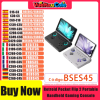 Retroid Pocket Flip 2 SD865 / D1100 Retro Handheld game Console 1080p 500Nits Foldable Gaming Console with 5.5\