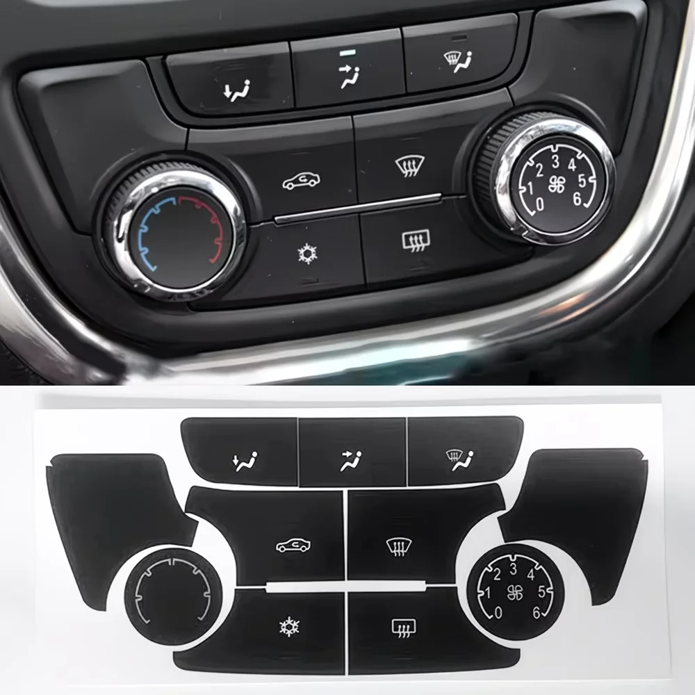Car A/C Climate Panel Central Control Switch Button Repair Decals Stickers For Buick Encore Verano 2012-2017 Opel/Vauxhall Mokka