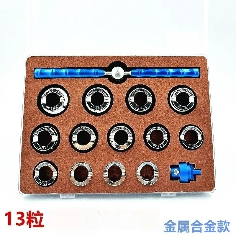Watch Case Back Opener Kit 15 Pieces Screw‑On Thread Watch Cover Remover Watchmaker Repair Hand Tools
