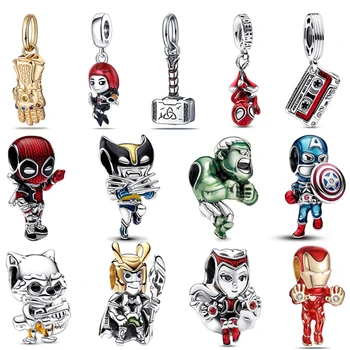 925 Silver Marvel Character Charm Bead 1