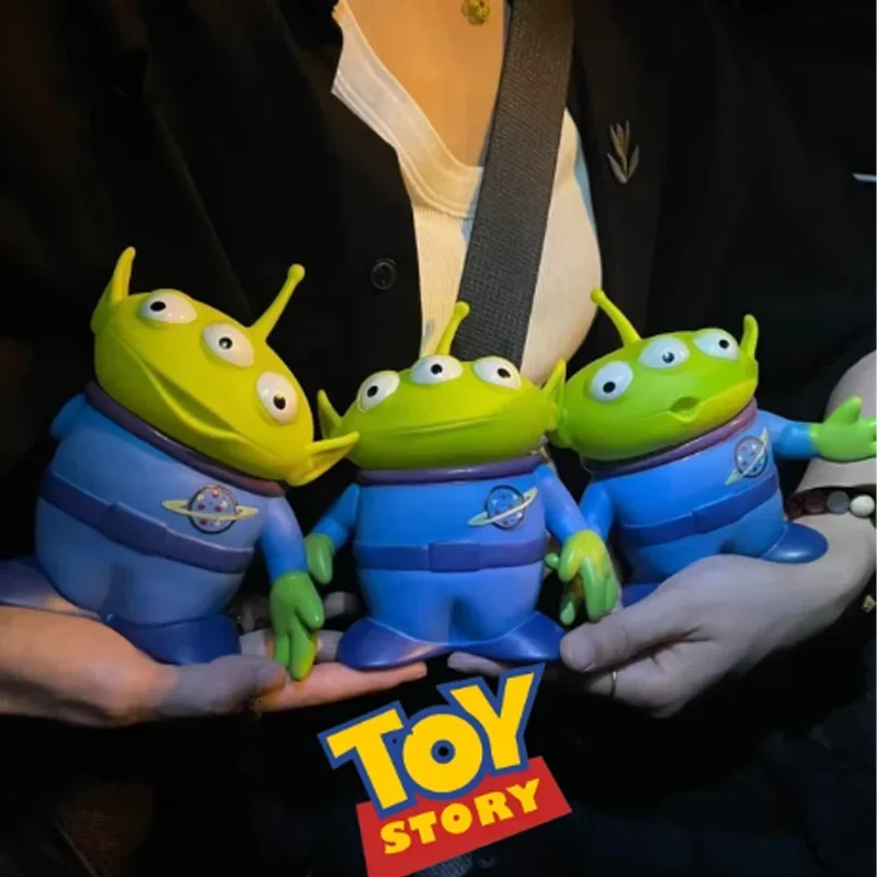 Cartoon-Film-Spielzeug-Thema Niedliches Dreiäugiges Monster Grüner Mann Alien Puppe Figur Anime Dekoration Sammlerstück Spielzeugmodell für Geschenke – Detail 4