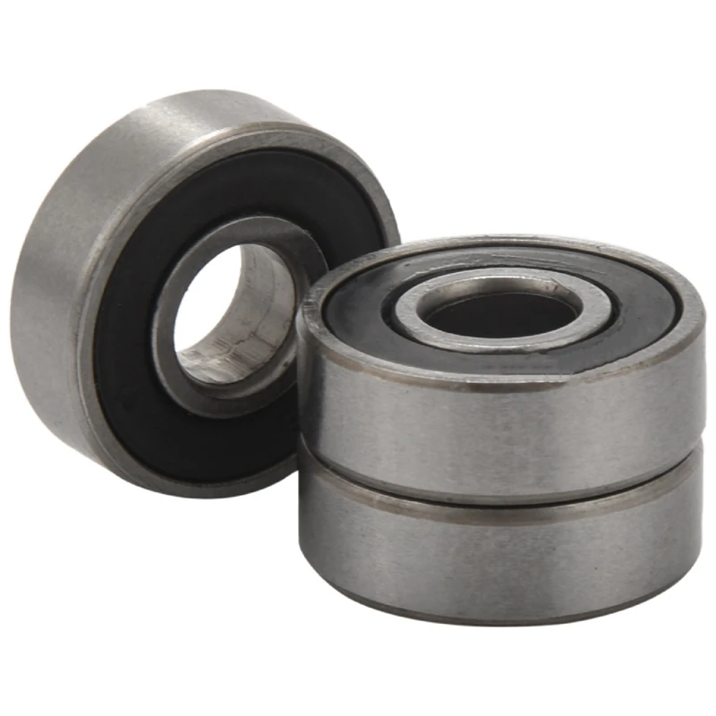 100 Pack 608-2RS Ball Bearing - Double Rubber Sealed Miniature Deep Groove Ball Bearings For Skateboards, Inline Skates