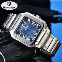 Parnsrpe New Casual Design Men's Automatic Mechanical Watch Fashion Stainless Steel Men's NH35 Watch