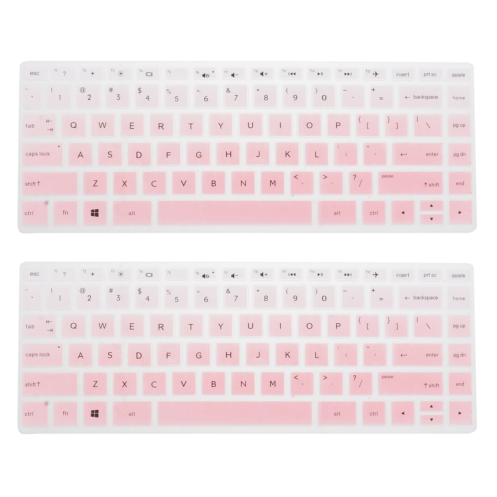 

2 шт. силиконовый чехол для клавиатуры 14 дюймов градиент розовая защитная пленка для клавиатуры для ноутбука компьютера защита от грязи