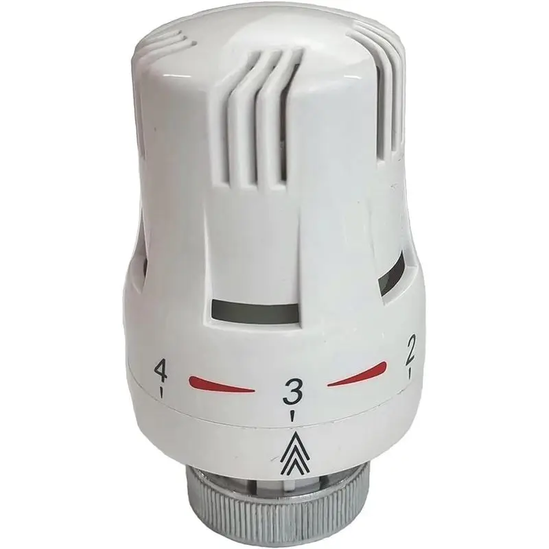 White Thermostatic Radiator TRV Valve Head Replacement | M30 x 1.5, Universal for All Manufacturers HJ