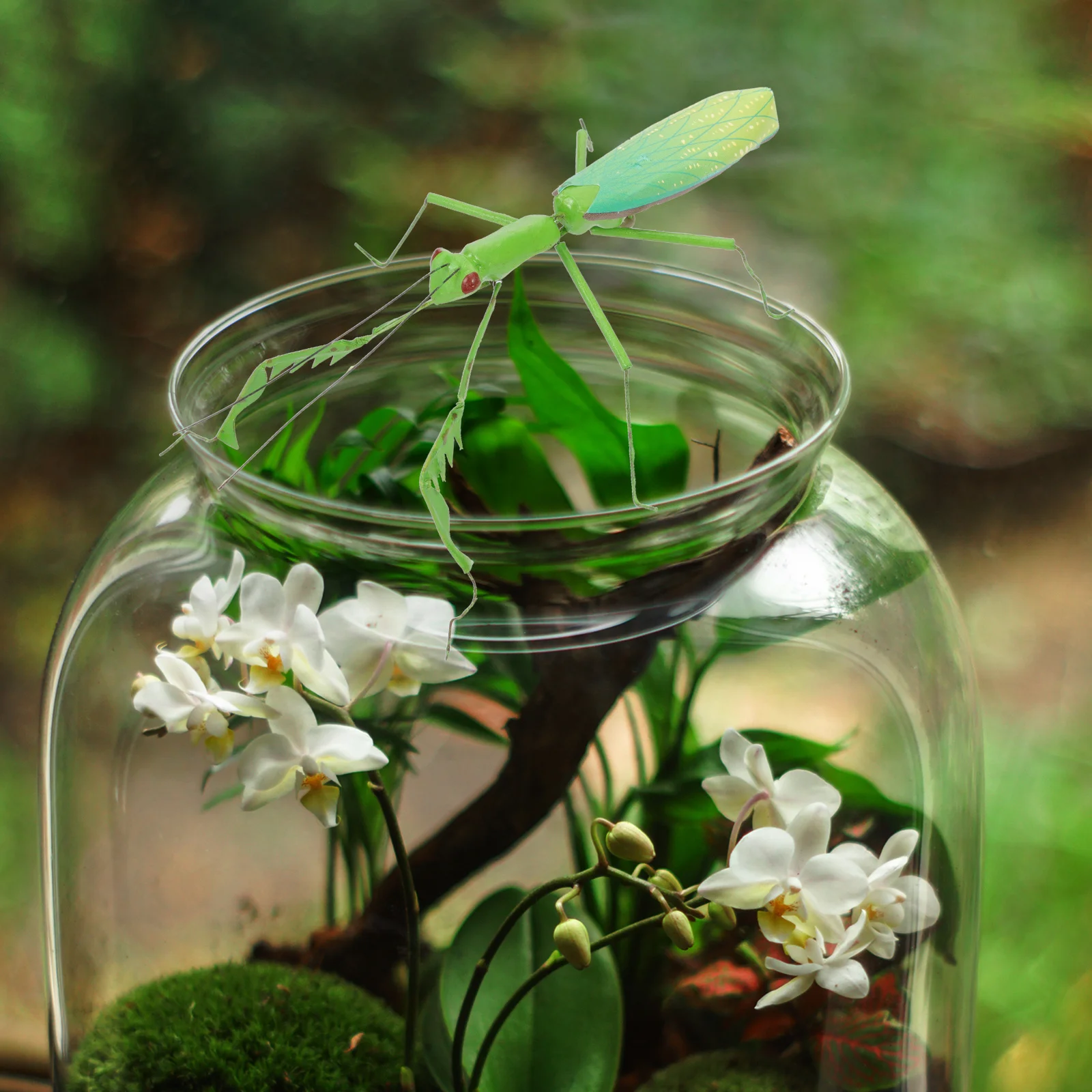 

Decorative Iron Art Figurines for Flower Pots Trees Porch Fence Wall Bonsai Lawn Pool Yard Safe Durable Hand Painted Rust