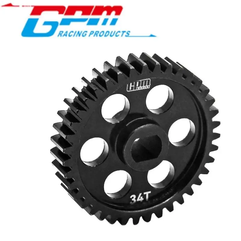 GPM LMB034TS 4140 CARBON STEEL SPEED MAIN GEAR 34T FOR LOSI 1/24 MICRO-B / 1/28 MICRO-T 2S RC Upgrade