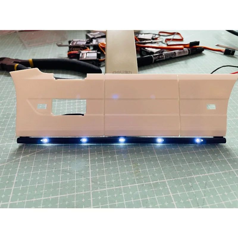 Tablero de falda lateral LED, luz inferior, tablero PCB, luz para camión volquete Tamiya RC 1/14 Volvo FH16XL 750 4X2 56375, piezas de coche de juguete