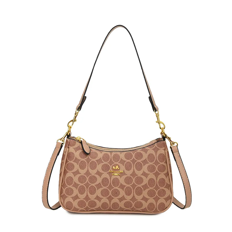 2026 Bolsa de ombro estampada primavera para mulheres – Bolsa crossbody premium, sacola moderna com design floral e alça nas axilas