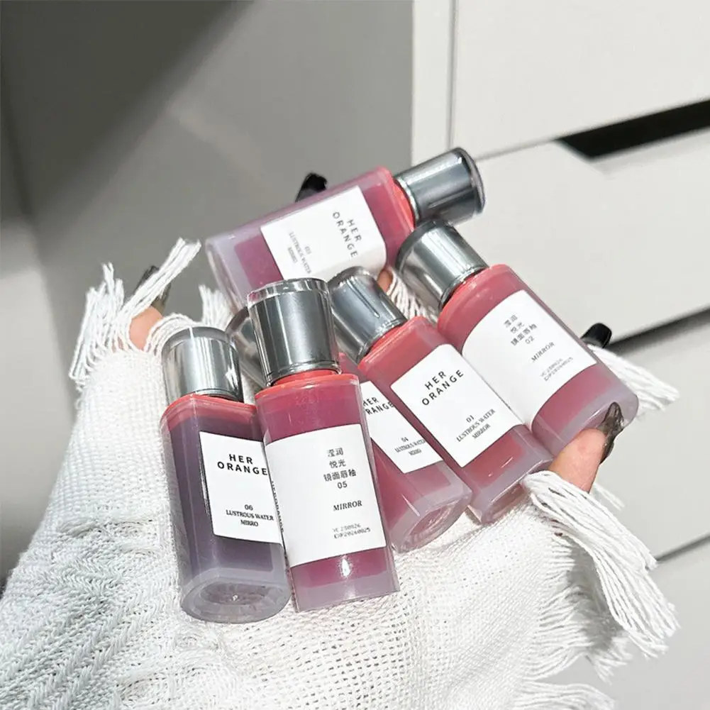 Watery Light Clear Lip Glaze Lasting Hydration Lip Gloss Glassy Mirror Lipgloss Silky Moisturizing Non Fading Liquid Lipstick