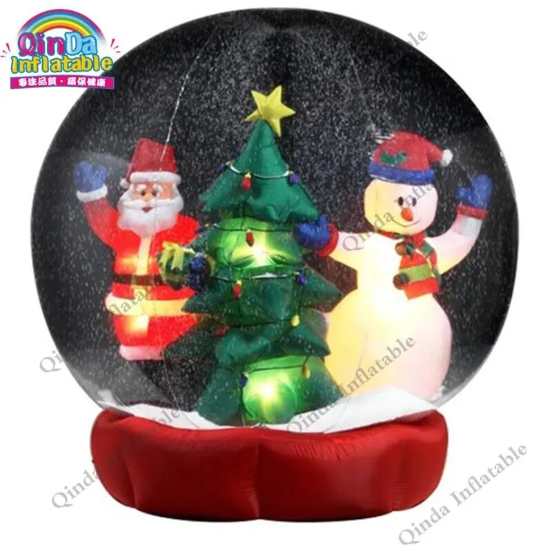 Guangzhou, venta al por mayor, globos de nieve inflables de 3M de diámetro, bola inflable, globo de nieve de tamaño humano, exhibición de burbujas