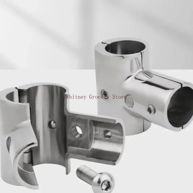 316 Stainless Steel Marine Boat Hand Rail 90 Degree Tee Fitting 7/8