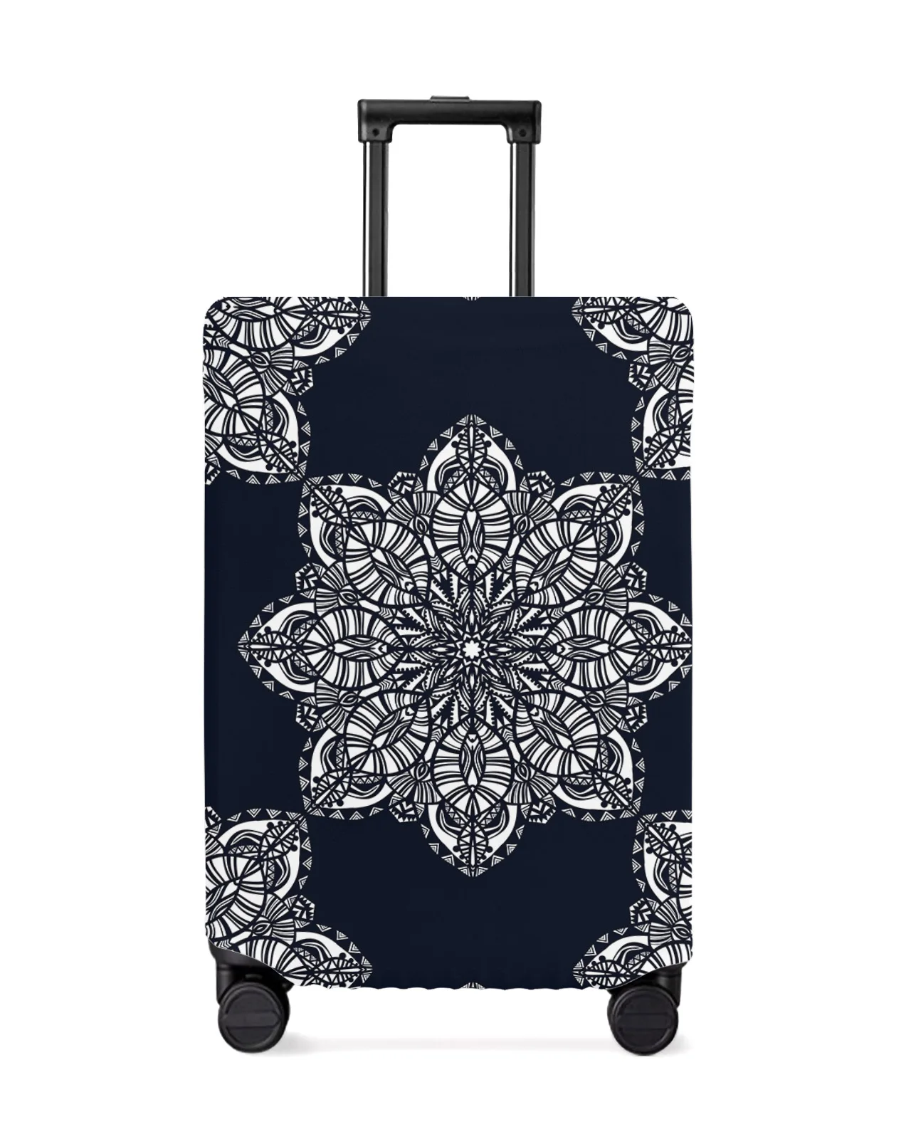 Mandala Abstract Flower Travel Luggage Cover Elastic Baggage Cover For 18-32 Inch Suitcase Case Dust Cover Travel Accessories