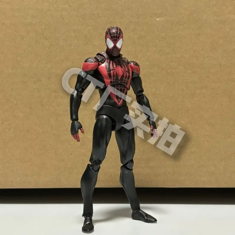 متوفر في المخزون Ct Toys سبايدرمان مايلز موراليس مافيكس 092 الرجل العنكبوت الشكل Shf الرجل العنكبوت أنيمي عمل الشكل تمثال نموذج دمى هدايا