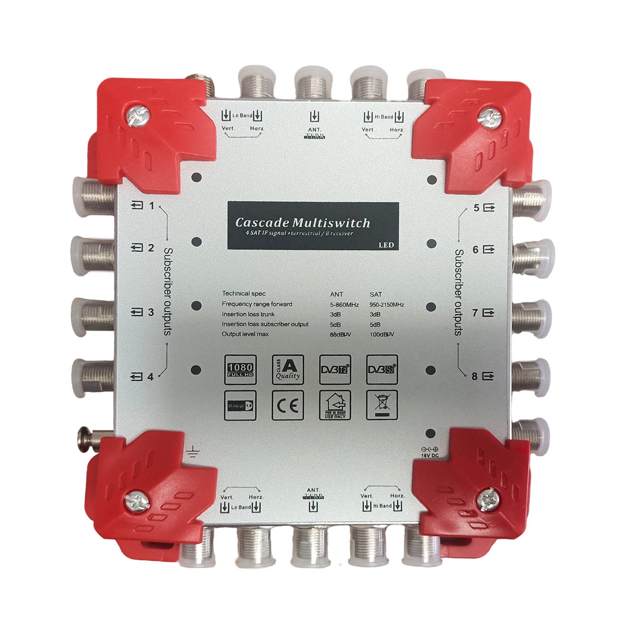 Satellite Multi Switch 5 in 8 out 16 out  9 in 16 out 13 Input 32 Out  Switch, Diseqc 22k  Multi-Terminal DVB-S2 Signal Splitter