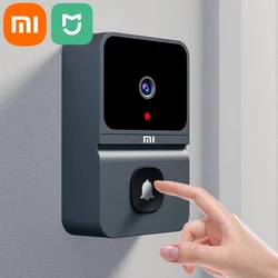 Xiaomi mijia-campainha sem fio com câmera hd, wi-fi, segurança ao ar livre, visão noturna, vídeo porteiro, mudança de voz, para casa