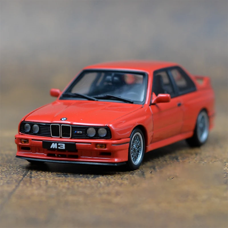 Diecast 1:43 Scale BMW M3 E30 EVO 1990 Simulation Alloy Car Model Static Display Collectible Toy Gift Souvenir Decration