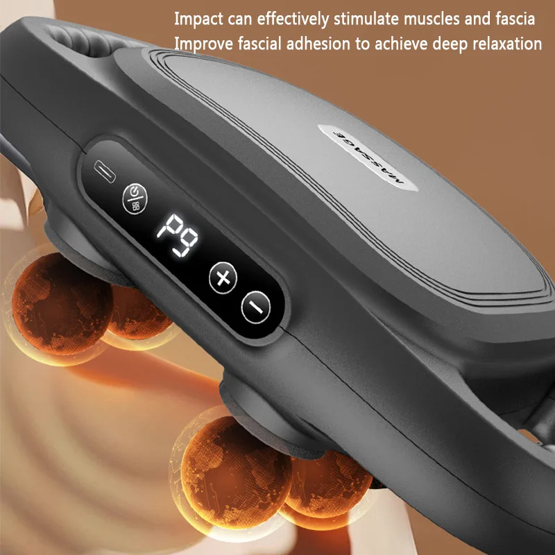 فآسيا بندقية مدلك ستة رئيس فآسيا بندقية مدلك عالية التردد العضلات مدلك لتخفيف العضلات في الظهر الكتفين الخصر YBAM04 #3