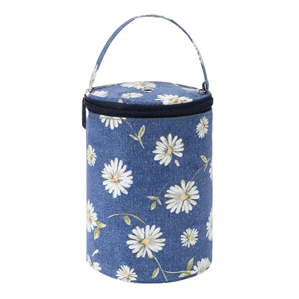 الحياكة حقيبة كروشيه سعة كبيرة إبر الحياكة حمل المنظم أكسفورد القماش السفر الكروشيه الغزل حقيبة يد لخطاف كروشيه