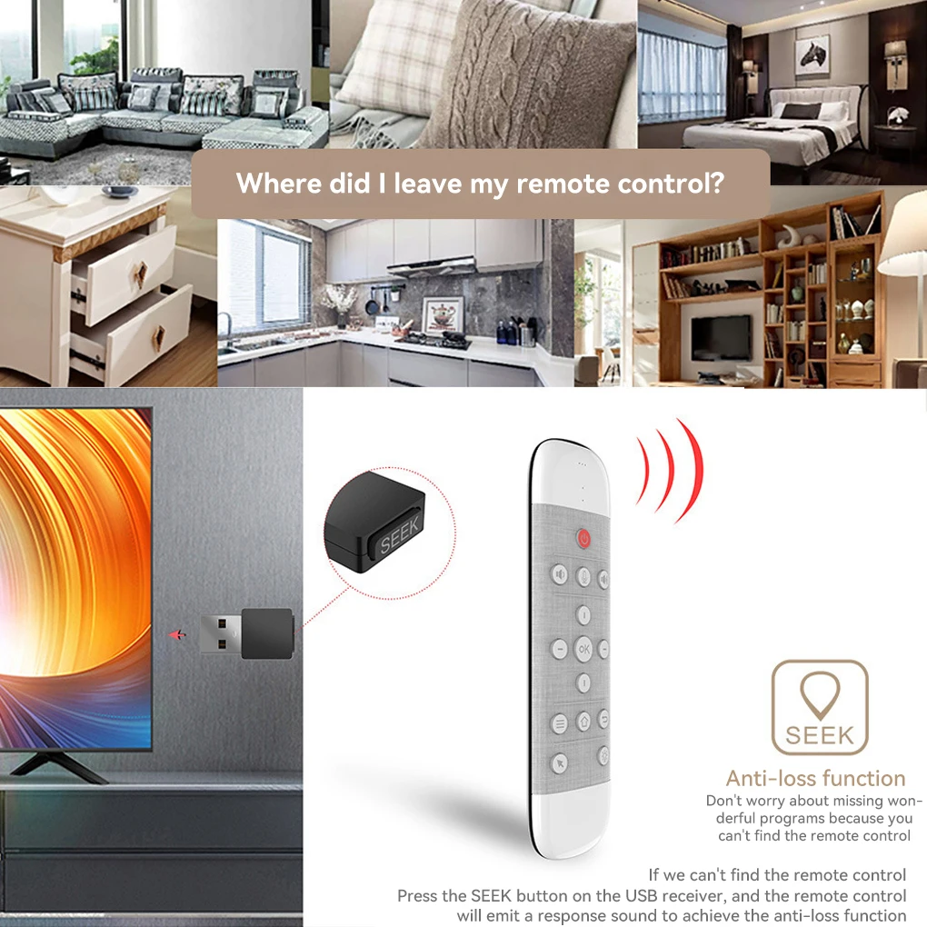 

Voice Remote Control Smart 2.4G Wireless Air Mouse Mini Convenient