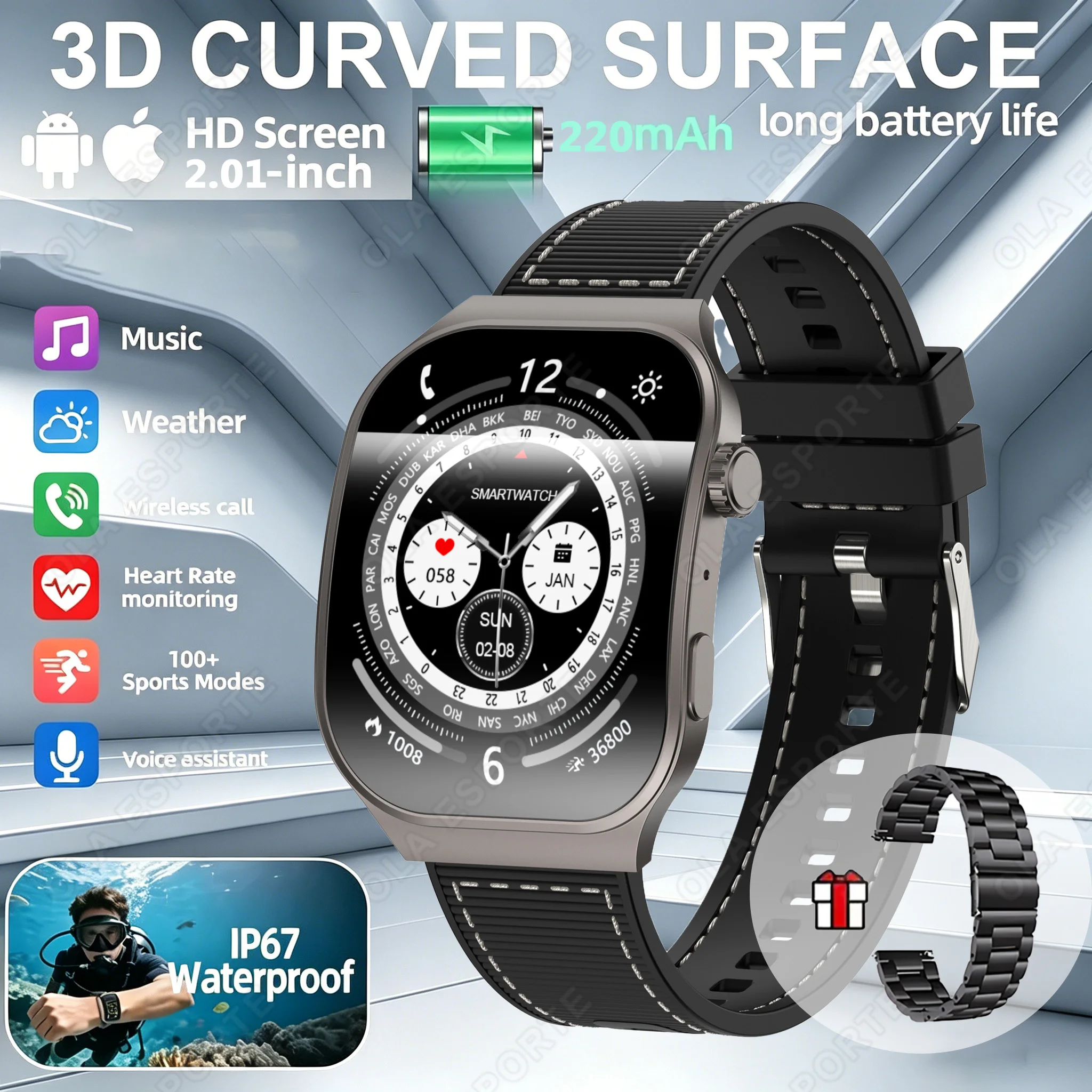Bluetooth Call Smart Watch for Men