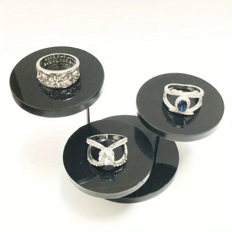 3 Layers Jewelry Organizer Jewelry Display Stand Clear White Black Acrylic Earrings Bracelet Necklace Display Stand Shelf