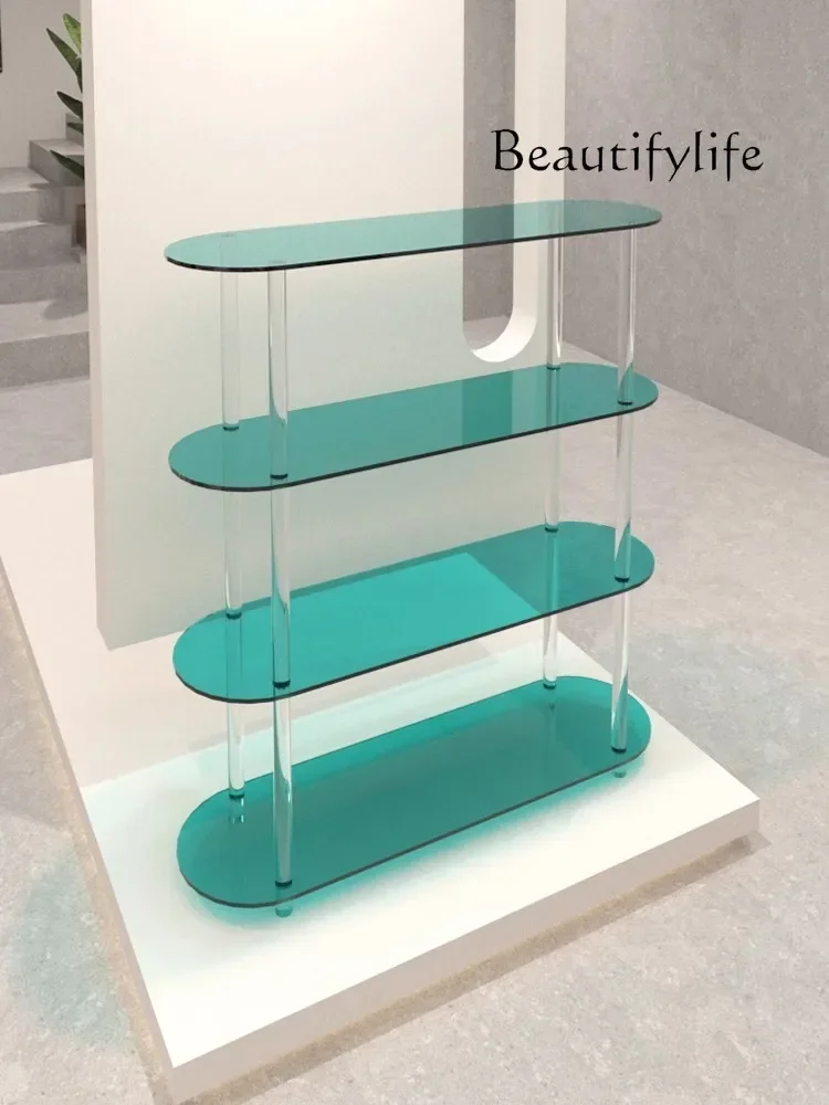 Acrylic Clothing Store Display Rack Shoe Store Shoes Middle Running Table Bag Shelf