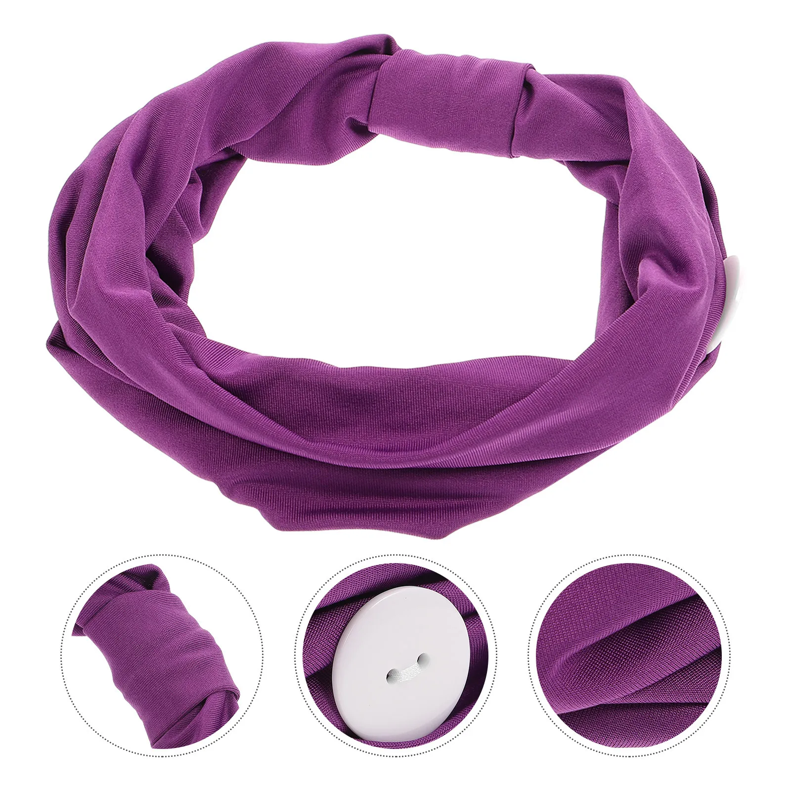 

Elastic Hairband Women Headbands For Yoga Sweat Absorbing Cloth Band Sports Running Facial Cleaning Workout Pilates Style