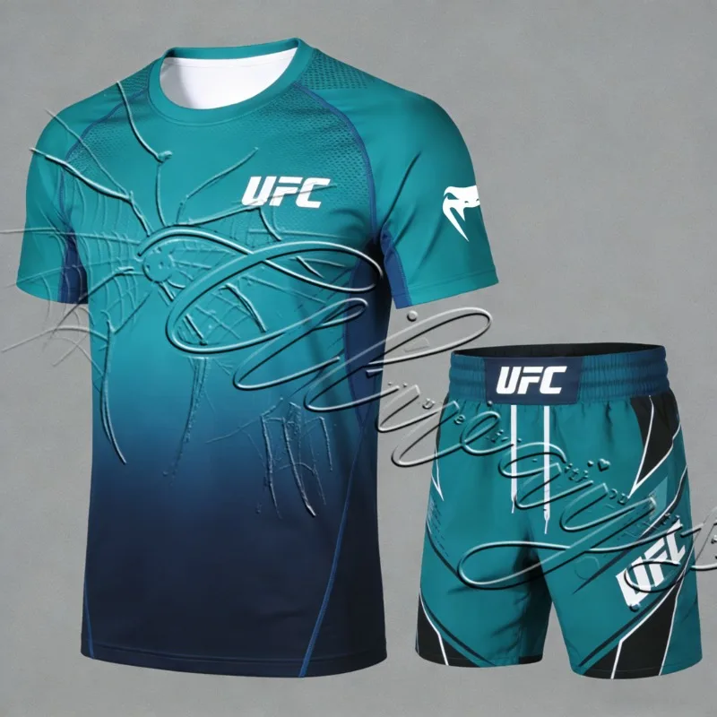 

Новый специальный комплект 2026 года: Боксерский костюм для тренировок UFC MMA, быстросохнущий, для мужчин, для единоборств и джиу-джитсу
